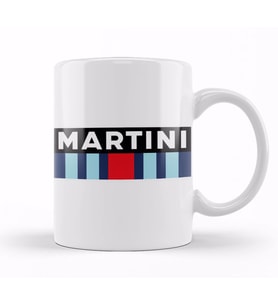 Martini Racing Rectangle Kupa Bardak Porselen