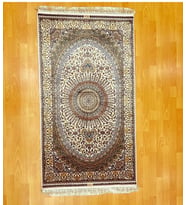 Madalyonlu Lüks 90 X 150 CM İpek Halı