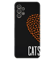 Samsung Galaxy M14 Uyumlu Kılıf Silikon Desen Özel Seri Cats 1792