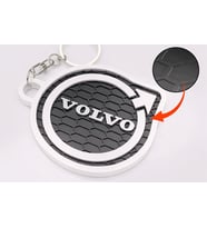 Volvo Tasarım 3D Baskı Anahtarlık – Petek Desenli Araba Anahtarlığı, Premium Oto Aksesuar