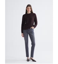 LCW Modest Gri Mom Fit Kadın Jean Pantolon