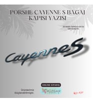 PORSHE CAYENNE S BAGAJ KAPISI YAZISI SİYAH