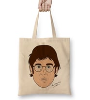 Louis Theroux Caricature Face Bez Çanta Uzun Saplı