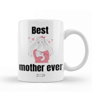 Best Mother Ever 2021 Kupa Bardak Porselen