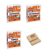 Gizli LGS 8. Sınıf Koordinat Matematik Fen ve Türkçe Çıkmış ve Örnek Sorular 15li Deneme 3lü Set