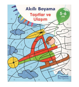 5-6 Yaş Akıllı Boyama Taşıtlar ve Ulaşım Uçanbalık Yayınları