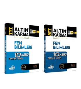 Altın Karma TYT ve AYT Fen Bilimleri Deneme Seti 2 Kitap