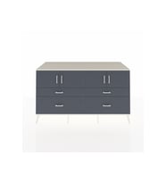Kronos Konsol 2 Raflı 4 Çekmeceli 4 Kapaklı 176x59x99 Aytaşı-Antrasit