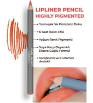Uzun Süre Kalıcı Dağılma Yapmayan Nemlendirici Dudak Kalemi - Lipliner Pencil 14 Pomegranate Flower