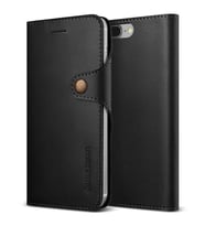VRS Design iPhone 8 Plus /7 Plus ile Uyumlu Native Diary Kılıf Black