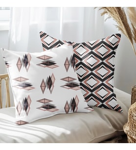 eJOYA Modern Tasarımlı 2'li Yastık İçi Ve Kırlent Kılıfı 45cm 113487