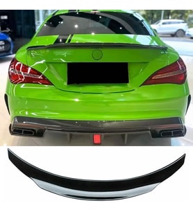 Mercedes CLA W117 PSM Bagaj Üstü Spoiler Parlak Siyah Spoyler Plastik İthal 2013-2019