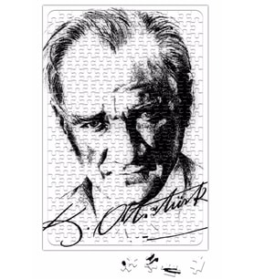 Atatürk İmzalı Puzzle 240 Parça Yapboz