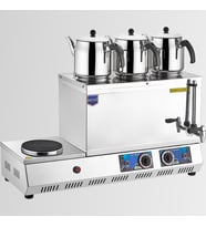 Remta K32 55 Model Üç Demlikli Pleytli Elektrikli Çay Ocağı - Kahveci Takımı 33 lt 3200 W