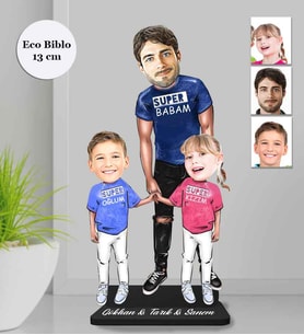 Kişiye Özel Babalar Günü Ahşap Eco Biblo -7