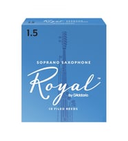 D'Addario RIB1015 Royal Soprano Saksafon Kamışı No: 1.5 (Başlangıç/Eğitim) - 10'lu Paket  Fransız Kesim (Filed), Esnek Yapı ve Dengeli Ton