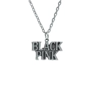 Black Pink  Zincir Kolye - Gümüş Kaplama - Erkek Kadın Kolye - Kod:1064