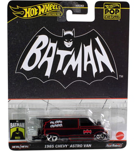Hot Wheels Batman 1985 Chevy Astro Van Batmobile Cast Model Araba - Ölçek 1:64 - Uzunluk 7 Cm Pop Cu (Çok Renkli)
