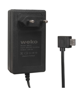 Weko WK-38111 Yerli Üretim 12 Volt - 2 Amper Micro Usb L Uçlu Priz Tipi Adaptör