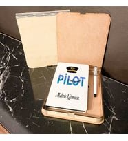 Pilota Hediye Ahşap Kutulu Defter Kalem Set