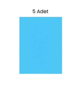 Fosforlu Fon Kartonu 5 Adet 50x70 Mavi
