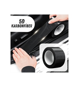 5cmx5metre Araç İçi 5d Yapışkanlı Kapı Eşik Çizik Önleyici Koruma Folyosu Tüm Araçlara Uygundur