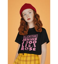 Blackpink Müzik Grubu Baskılı Unisex Çocuk Tişört (1-12 Yaş)