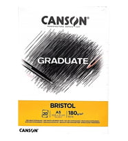 CANSON A5 GRADUATE BRİSTOL ÇİZİM DEFTERİ 180 GR. 20 YP.