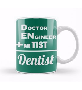Doctor Engineer Artist Dentist 036 Kupa Bardak Porselen