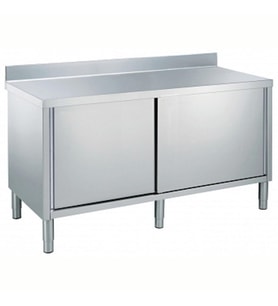 Electrolux Professional Dolaplı Çalışma Tezgahı, 100 Mm Sırtlı - 1800 Mm MS1817N