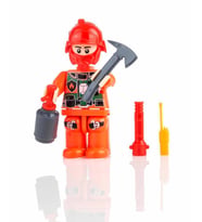 Bayraktar PVC Kutuda Küçük İtfaiye Yapı Oyuncak (LEGO) BP-602