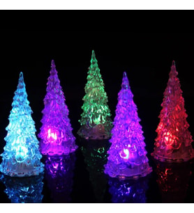 RENKLİ LED IŞIKLI ÇAM AĞACI 17 CM IŞIKLI ÇAM AĞACI IŞIKLI YILBAŞI AĞACI VIP RGB PINE TREE LED LIGHT