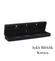 Işıklı Siyah Renk Bileklik Kutusu Şık ışıklı Hediye Kutusu
