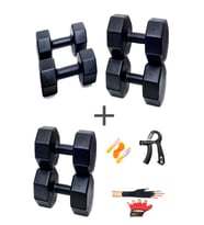PS SPOR 3 ÇİFT DAMBIL SET 5 KG + 8 KG + 10 KG + ELDİVEN AYARLANABİLİR SAYAÇLI YAY VE ATLAMA İPİ