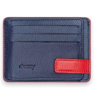 Cüzdan, Kartlık RFID, Fermuarlı, Mekanizmalı İnce, Mıknatıslı, Spor, Kartvizitlik, Mini Kredi Kartlık 521 (Lacivert-Kırmızı)