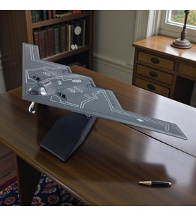 Hayalet Uçak Maketi 1:200 Ölçek 27 cm Dekoratif Model Uçak (Kurşun Gri)