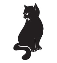 KEDİ FOLYO STİCKER 30cm Uzunluk