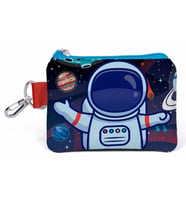 Coral High Mavi Astronot Baskılı Bozuk Para Çantası - Erkek Çocuk