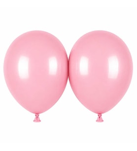 Pembe Renk Lateks makaron Balon (45 cm) - 2 Adet