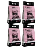 Lindocat Bebek Pudralı Ince Taneli Topaklaşan Kedi Kumu 10 Lt 4 adet