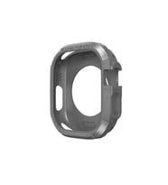 Apple Watch Ultra 49mm Uyumlu Silikon TPU Kasa Koruyucu Zore Watch Gard 17 (Gri)