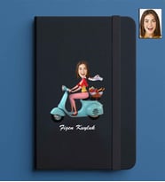 Kişiye Özel Kadın Model 13x21 Siyah Defter-52