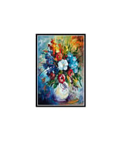 Çiçek Tasarımlı 20x30 Cm Retro Ahşap Poster