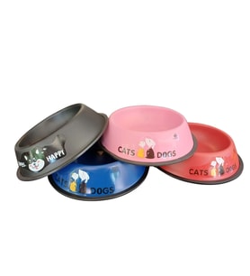 Keypet Çeşitli Renk Çelik Kedi ve Köpek Mama Kabı 22cm 24oz