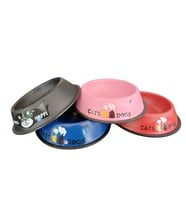Keypet Çeşitli Renk Çelik Kedi ve Köpek Mama Kabı 22cm 24oz