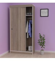 Kenzlife gardırop sürgülü kapaklı kapılı karanfil120 crd gardolap dolap (Karışık)