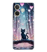Oppo A5 Pro 5G Kılıf Boutique Baskılı Resimli Love Cats Tree Pcode -050