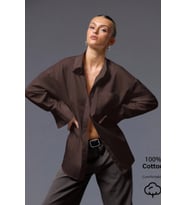 Kadın Oversize Gömlek Uzun Kollu Basic Salaş Kesim Poplin Trend Şık Günlük Gömlek