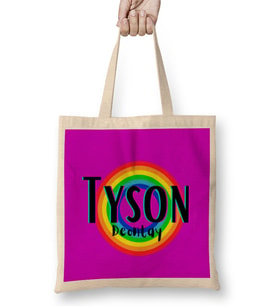 Tyson Fury- Retro Rainbow Style Bez Çanta Uzun Saplı