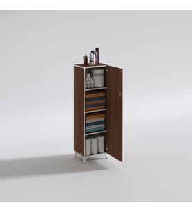 Kenzlife mutfak dolabı zehra 128*030*032 cvz kilitli ayaklı banyo evrak ofis kitaplık ayakkabılık kiler